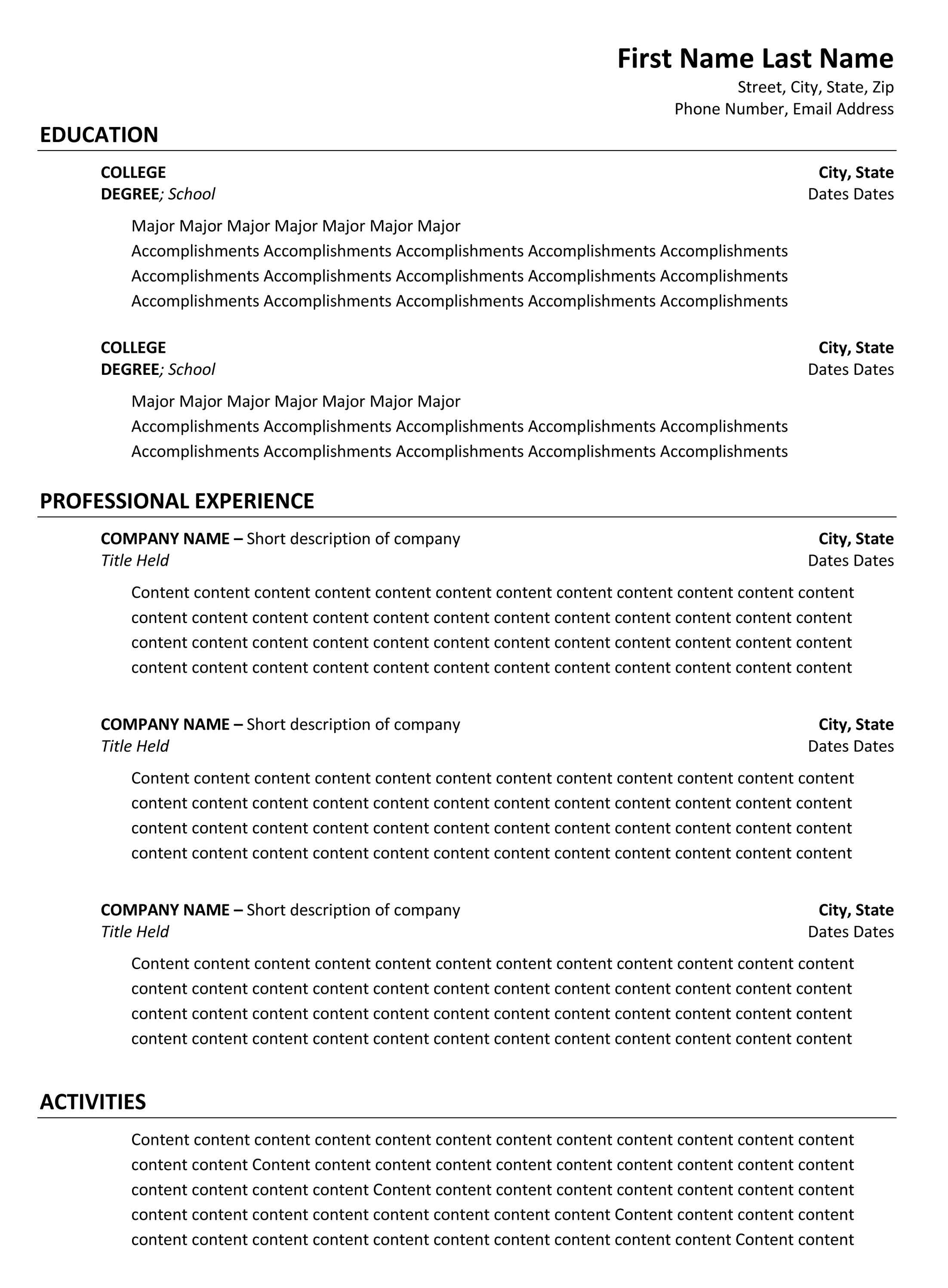 Want to improve your resume for better results?! Focus on WHITE SPACE!